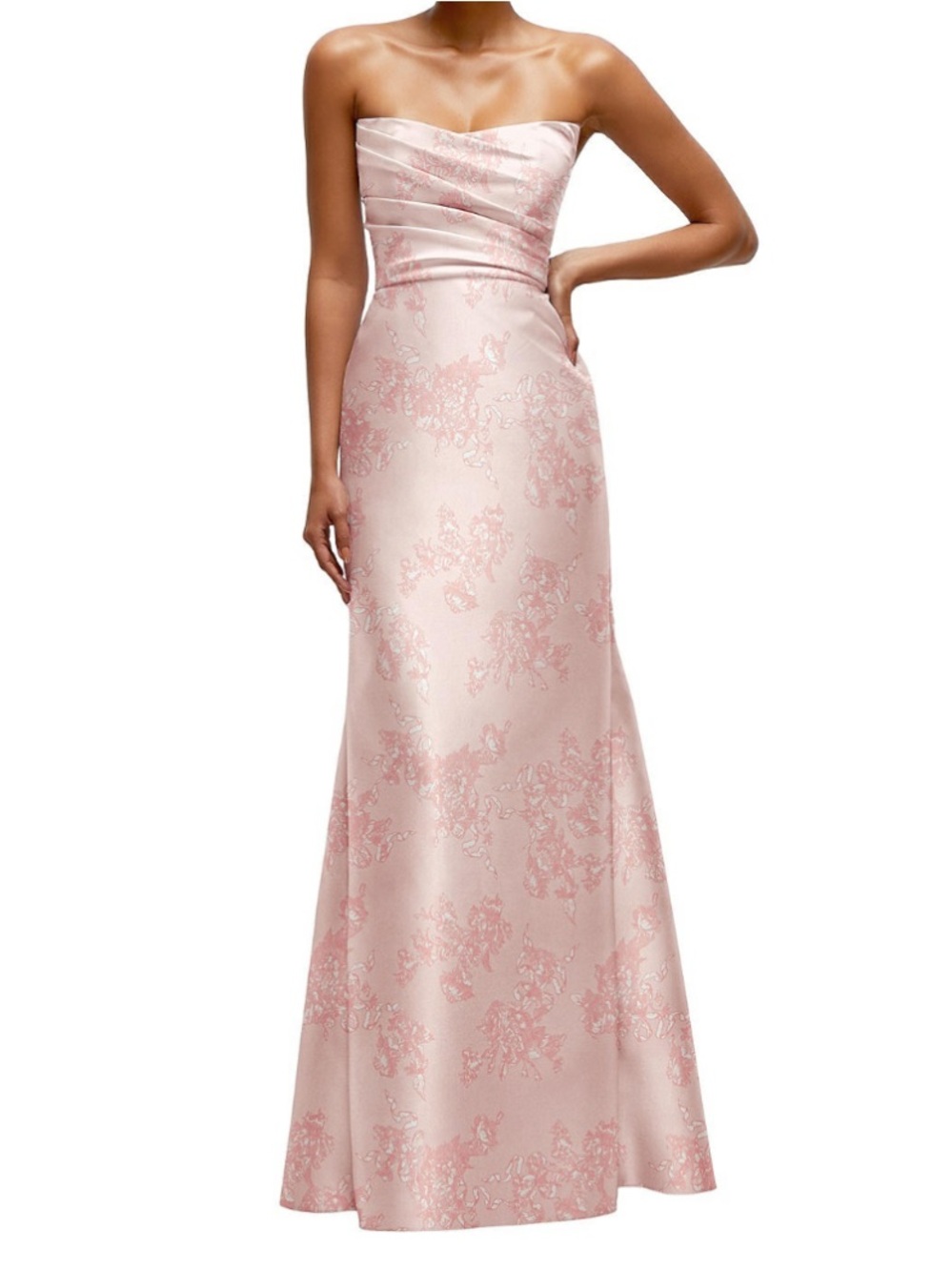 Dressy Group Bridesmaid Dress Pink Bow & Blossom D871FP